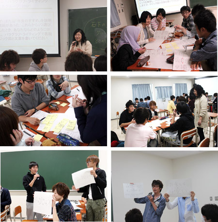 技術表現法演習の様子（2014年5月12日）