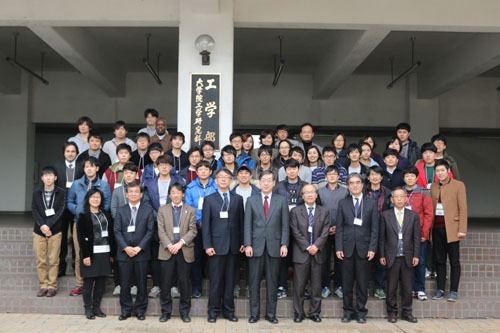 全南大学校工科大学学生との交流会記念写真(201501)